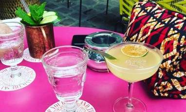  The Kiss with passion and La Gazelle cocktails from Andy Wahloo restaurant