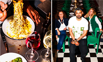 The pastas restaurant fellows in Paris